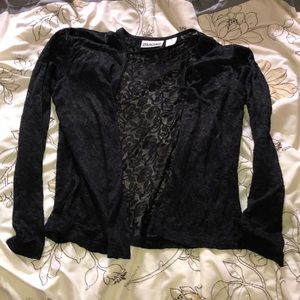 Maurice’s black cardigan